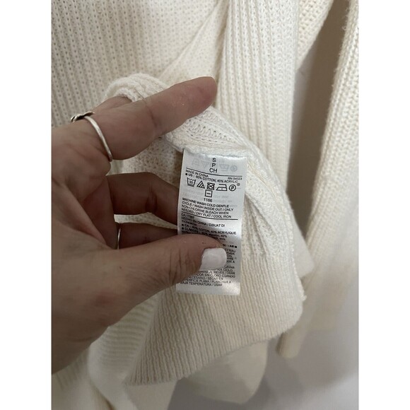 Old Navy Women's Small Cream Long Sleeve knit Open Cardigan - Picture 4 of 8